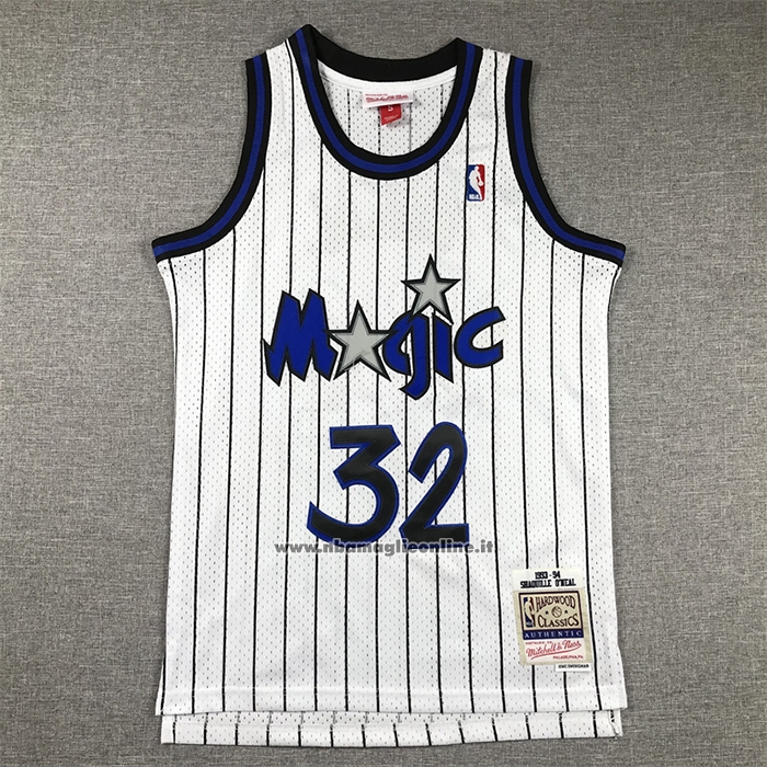 Maglia Bambino Orlando Magic Shaquille O'neal #32 Mitchell & Ness 1993-94 Bianco